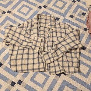 Madewell Cropped Flannel Shirt